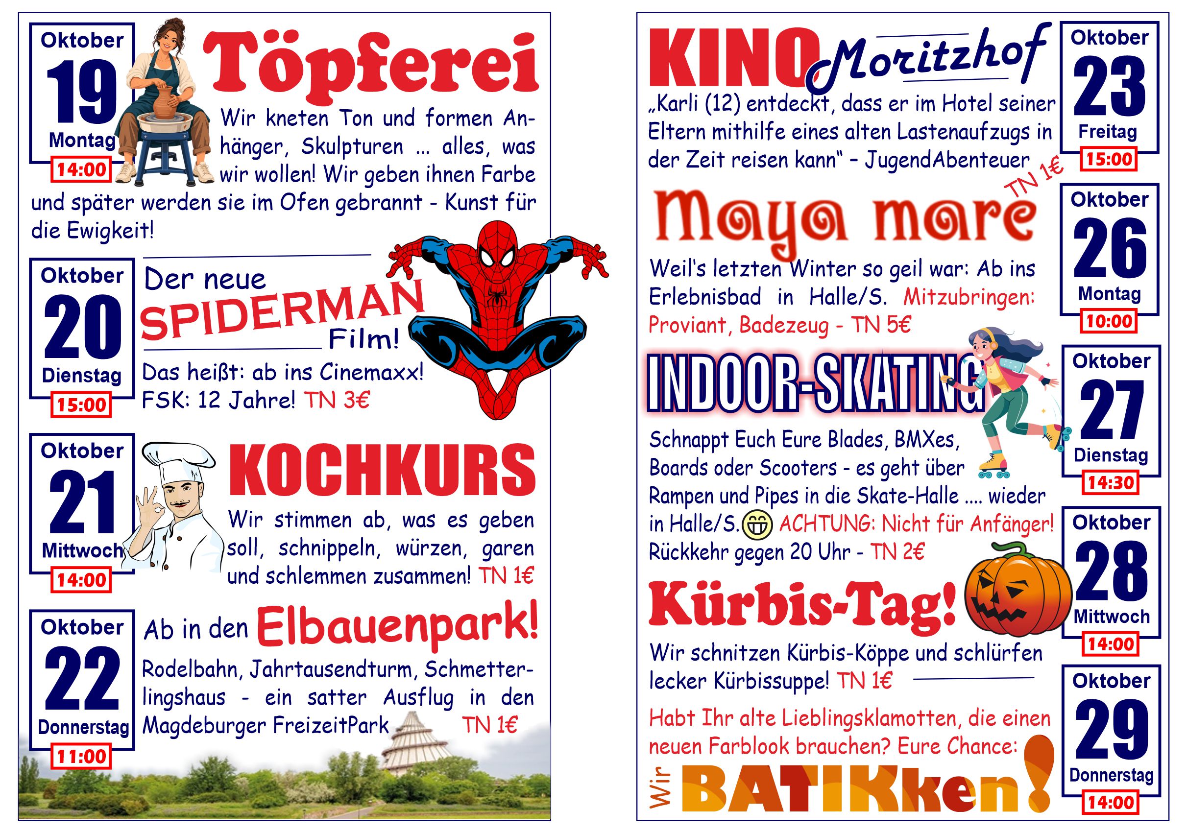 Unser Herbstferien-Programm